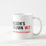 nelson's column  Mugs (front & back)