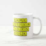 Game
 Letter
 Tiles
 ROCK!  Mugs (front & back)