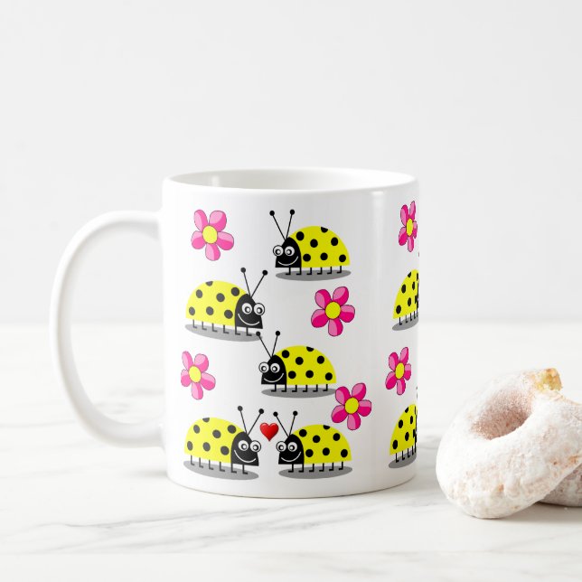 mugs ladybugs (With Donut)