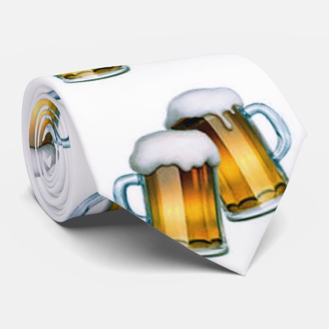 ****MUGS OF BEER**** NECK TIE (Rolled)