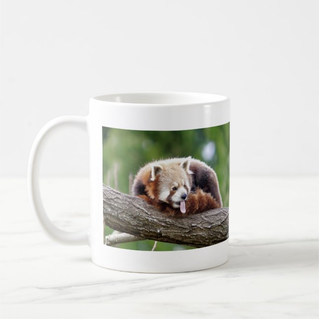 Mugs photo red panda. Panda roux. animals. (Left)