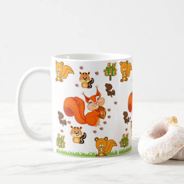 mugs squirrels (With Donut)