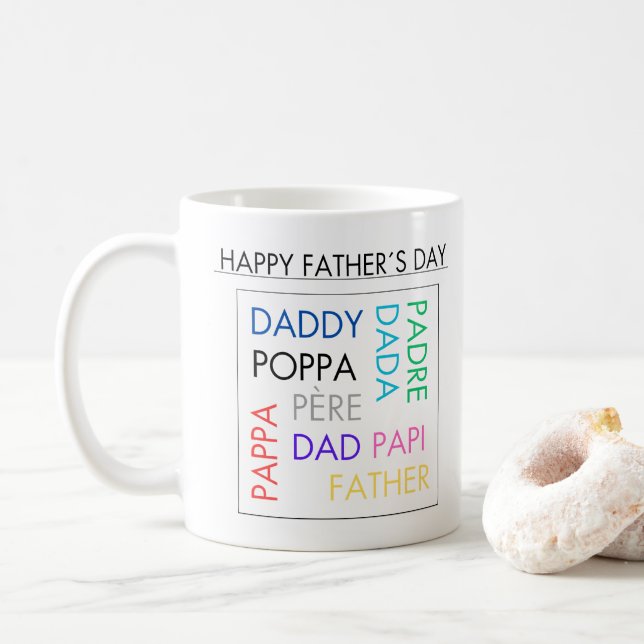 Mugs with design for Father's Day (With Donut)