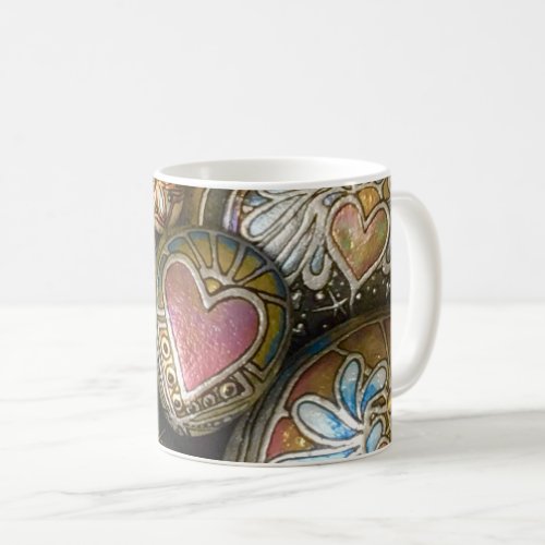 Mugs with Heart Rock By Julie Ann Stricklin