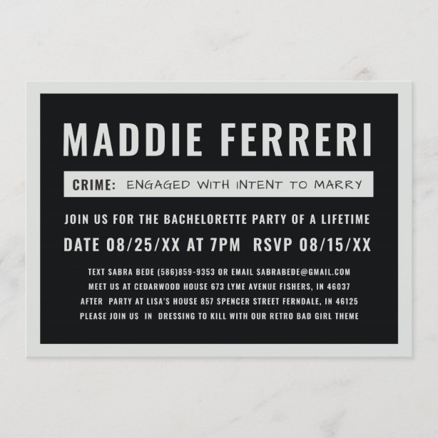 Prison Invitations Zazzle