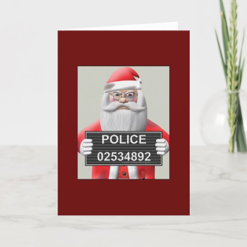 Mugshot _ Santa Claus Holiday Card
