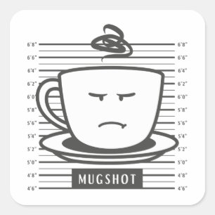 Mugshot Square Sticker