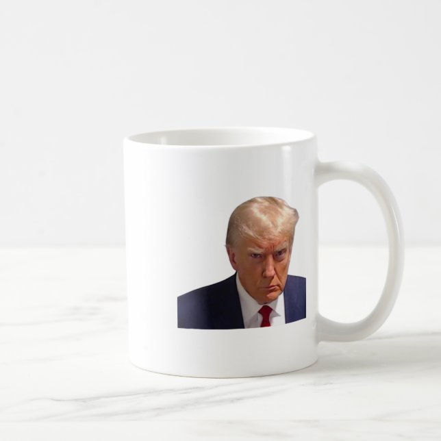Mugshot Trump 1st Picture Donald Prison Mug Shot C (Right)
