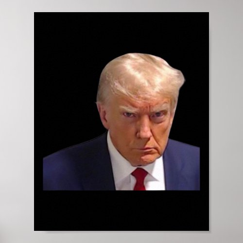 Mugshot Trump 1st Picture Donald Prison Mug Shot C Poster