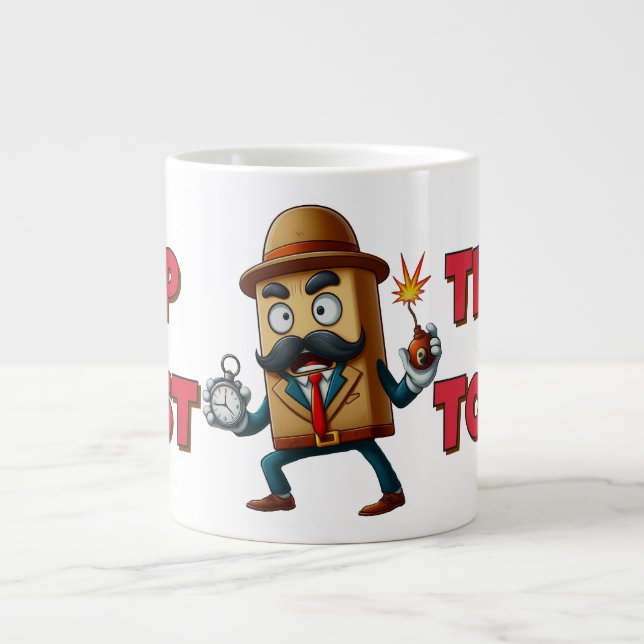 Mugsterious Time Giant Coffee Mug (Front)
