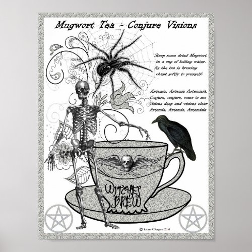 MUGWORT TEA  to Conjure Visions Poster