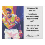 Muhammad Ali Motivational wall art