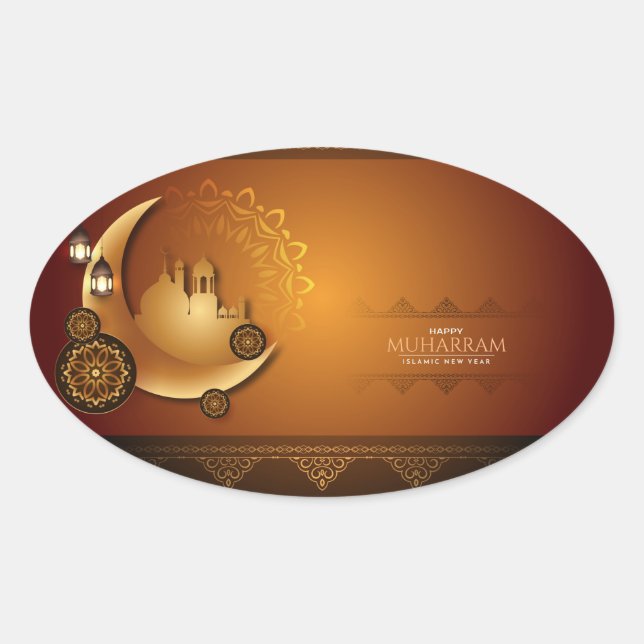 Muharram Islamic new Year Square Sticker (Front)