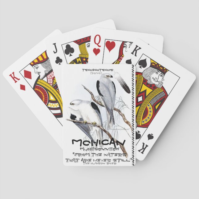 "Muheconneok~ the waters that are never still" Poker Cards (Back)