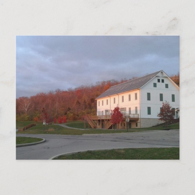 Muhlhauser Barn, Ohio in Autumn Postcard (Front)