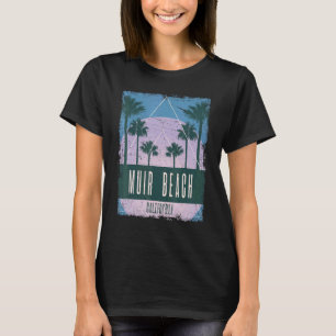 Muir Beach California CA Vintage Vaporwave Retro 8 T-Shirt