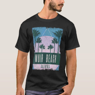 Muir Beach California CA Vintage Vaporwave Retro 8 T-Shirt