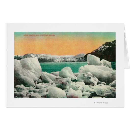 Muir Glacier and Icebergs in Alaska #1State (Front Horizontal)