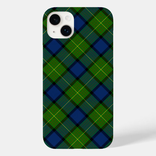 Muir Moore tartan green blue plaid Case-Mate iPhone Case (Back)