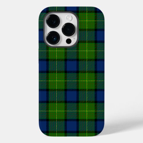 Muir Moore tartan green blue plaid Case_Mate iPhone 14 Pro Case