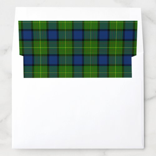 Muir Moore tartan green blue plaid Envelope Liner