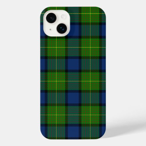 Muir Moore tartan green blue plaid iPhone 14 Plus Case