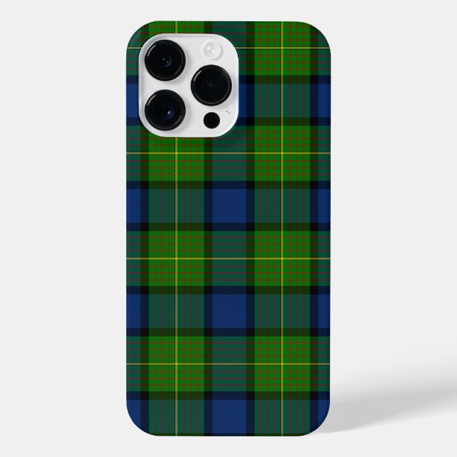 Muir Moore tartan green blue plaid iPhone Case (Back)