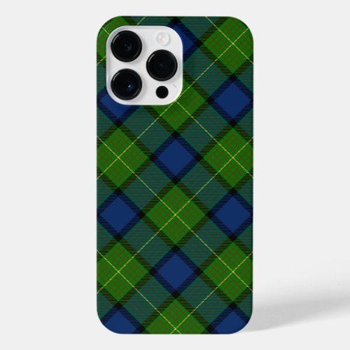 Muir Moore tartan green blue plaid iPhone 14 Pro Max Case