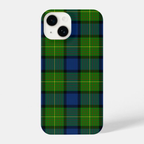 Muir Moore tartan green blue plaid iPhone 14 Case