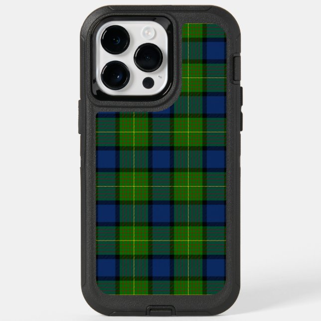 Muir Moore tartan green blue plaid Otterbox iPhone Case (Back)