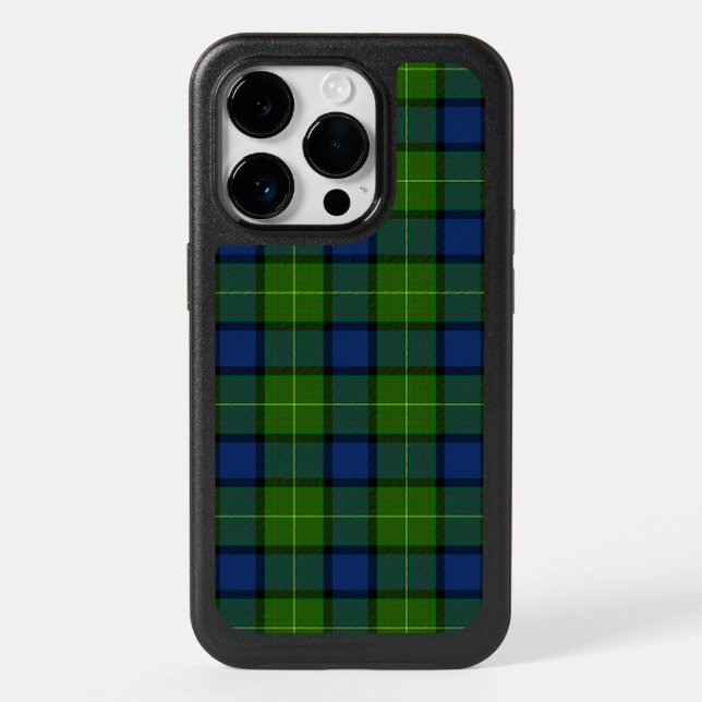 Muir Moore tartan green blue plaid Otterbox iPhone Case (Back)