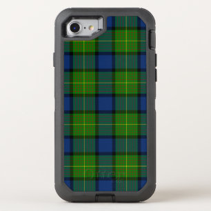 Muir Moore tartan green blue plaid OtterBox Defender iPhone SE/8/7 Case