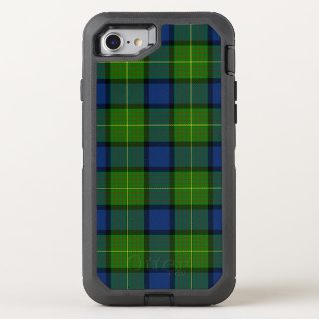 Muir Moore tartan green blue plaid Otterbox iPhone Case (Back)