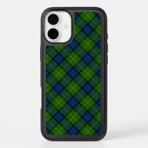 Muir Moore tartan green blue plaid iPhone 16 Plus Case