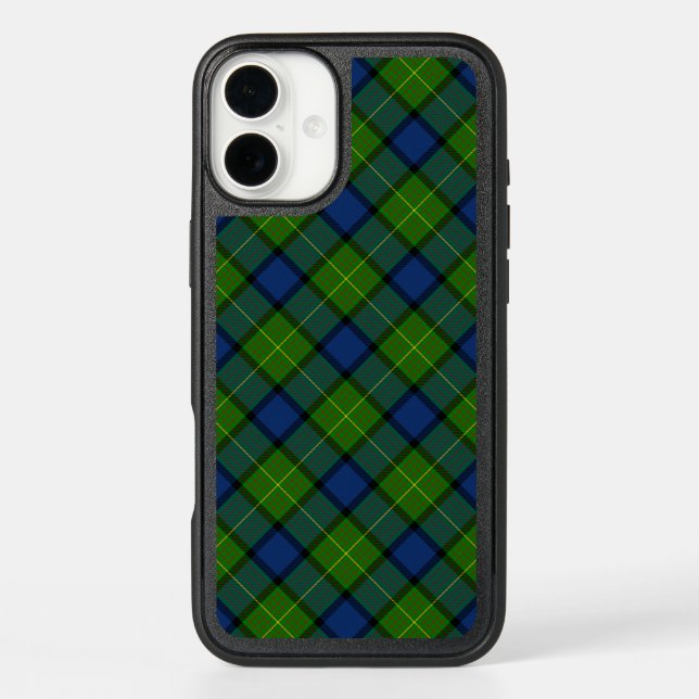 Muir Moore tartan green blue plaid Otterbox iPhone Case (Back)