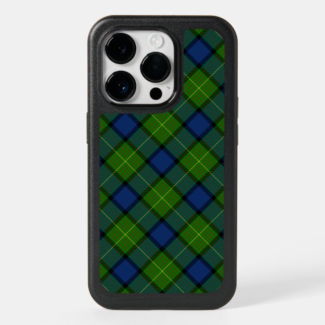 Muir Moore tartan green blue plaid Otterbox iPhone Case (Back)