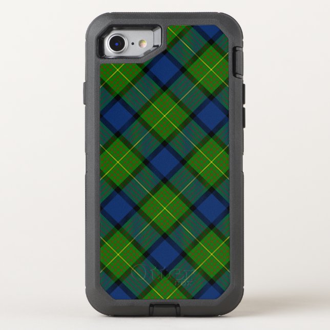 Muir Moore tartan green blue plaid Otterbox iPhone Case (Back)