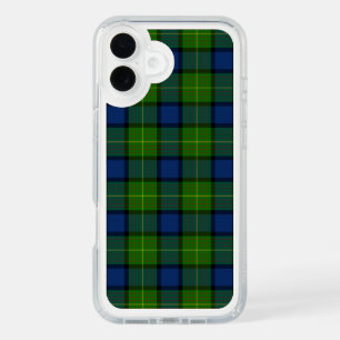 Muir Moore tartan green blue plaid iPhone 16 Plus Case