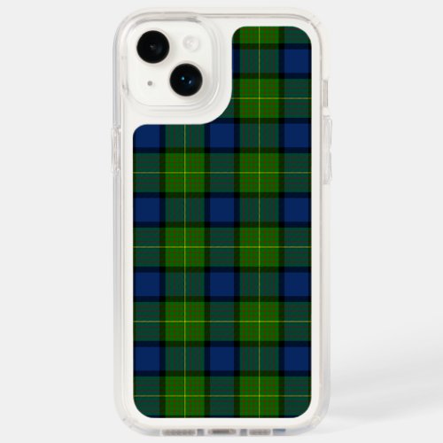 Muir Moore tartan green blue plaid Speck iPhone 14 Plus Case