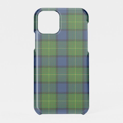 Muir Moore tartan green blue plaid iPhone 11 Pro Case