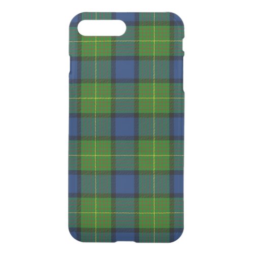 Muir Moore tartan green blue plaid iPhone 8 Plus7 Plus Case