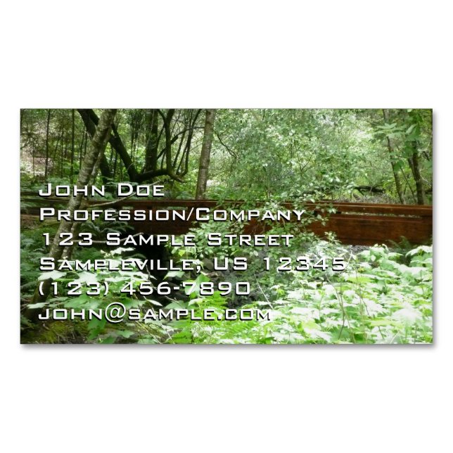 Muir Woods Bridge I Business Card Magnet (Front)