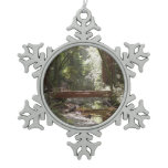 Muir Woods Bridge II Snowflake Pewter Christmas Ornament