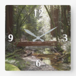 Muir Woods Bridge II Square Wall Clock
