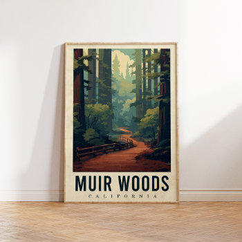 Muir Woods California Travel 18x24 Poster by thepixelprojekt at Zazzle