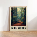 Muir Woods California Travel 18x24 Poster at Zazzle