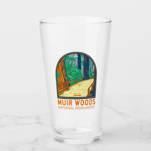 Muir Woods National Monument California Emblem Glass