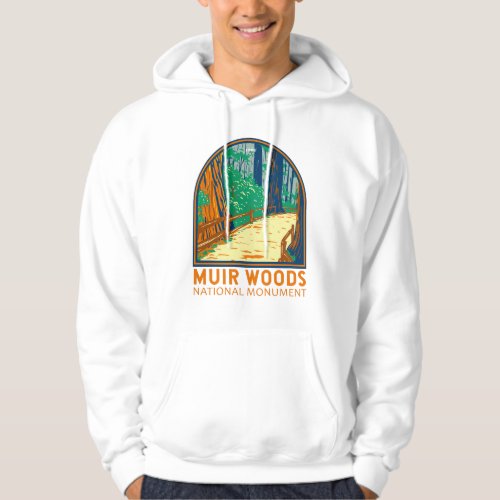 Muir Woods National Monument California Emblem Hoodie