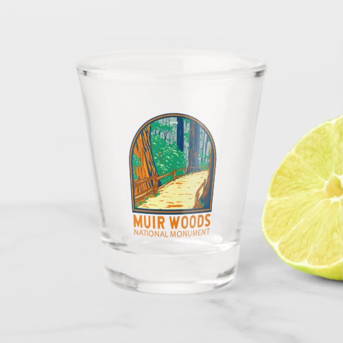 Muir Woods National Monument California Emblem Shot Glass