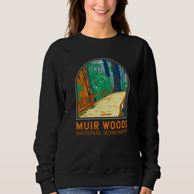 Muir Woods National Monument California Emblem Sweatshirt (Front)